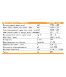 Пелетнa каминa ARTEL Class Thermo XXL28 с водна риза Снимка 1